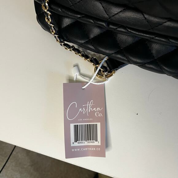 Carthan Black Lunch Bag Purse with Insulated Bottom Pocket New with tag - Picture 8 of 8